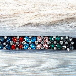 Colorful Rhinestone accented belt